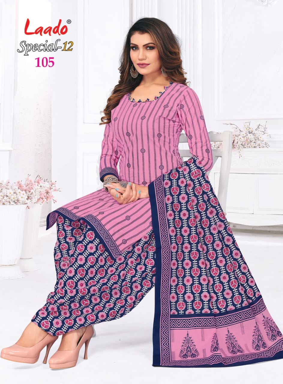 Special 12 By Laado Printed Cotton Dress Material Catalog